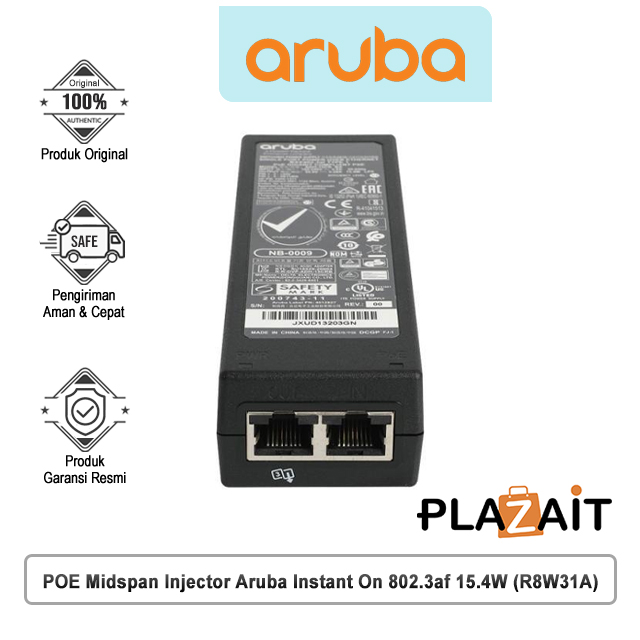 POE Midspan Injector Aruba Instant On 802.3af 15.4W (R8W31A)