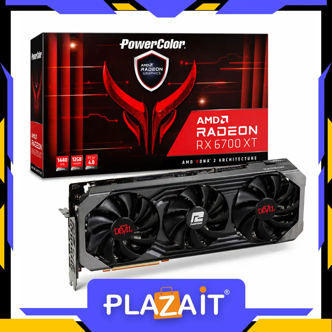 VGA POWERCOLOR AMD RADEON RX 6700XT 12GB GDDR6 - 3 FAN LIKE NEW