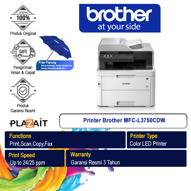 Printer Brother Color Laser Multifunction MFC-L3750CDW