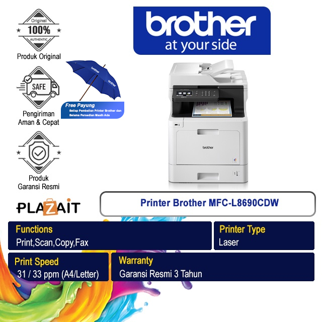 Printer Brother Color Laser Multifunction MFC-L8690CDW