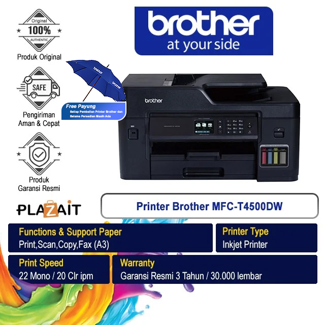 Printer Brother MFC-T4500DW A3 - Print - Scan - Copy - Fax
