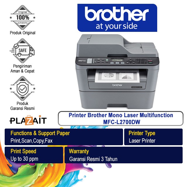 Printer Brother Mono Laser Multifunction MFC-L2700DW