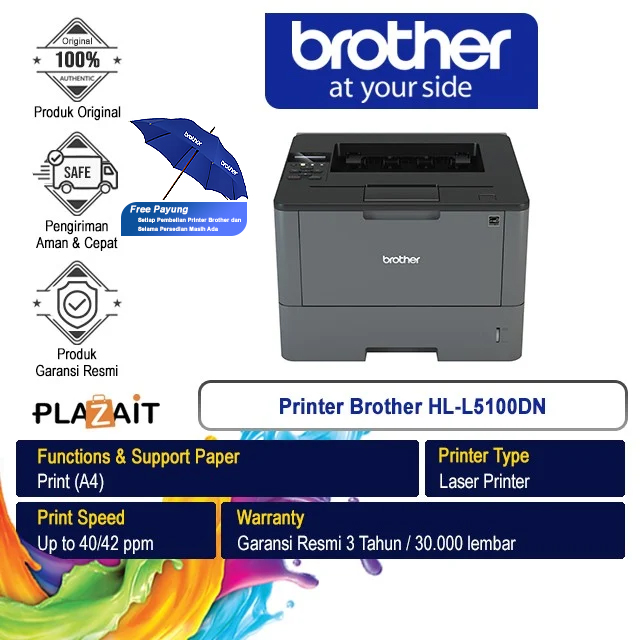 Printer Brother HL-L5100DN A4 - Print Only