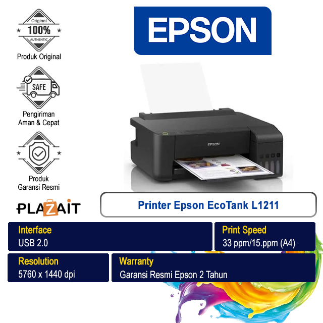 Printer Epson EcoTank L1211 A4 Duplex Print only