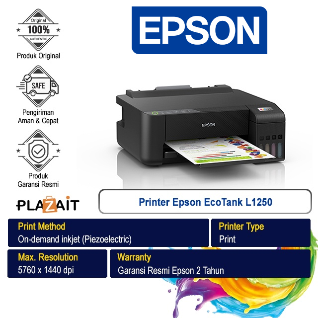Printer Epson EcoTank L1250 Print Only Wi-Fi