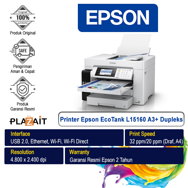 Printer Epson EcoTank L15160 A3+ Wi-Fi All-in-One Dupleks