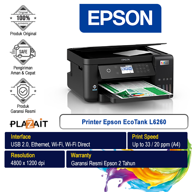 Printer Epson EcoTank L6260 A4 Wi-Fi All-In-One