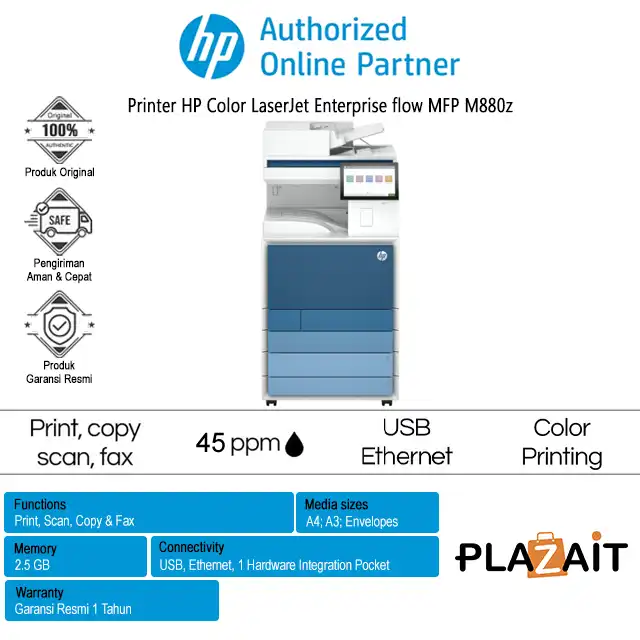 Printer HP Color LaserJet Enterprise flow MFP M880z