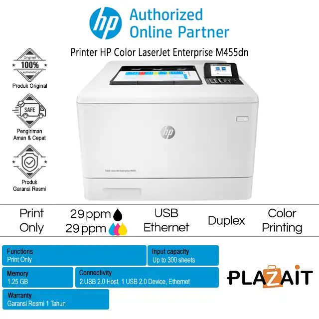 Printer HP Color LaserJet Enterprise M455dn