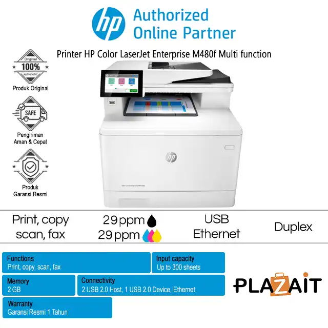 Printer HP Color LaserJet Enterprise M480f Multi function