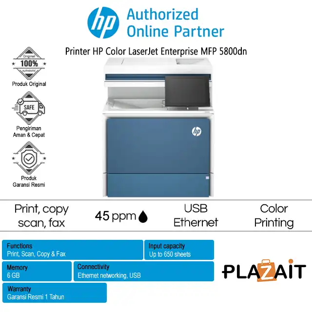 Printer HP Color LaserJet Enterprise MFP 5800dn