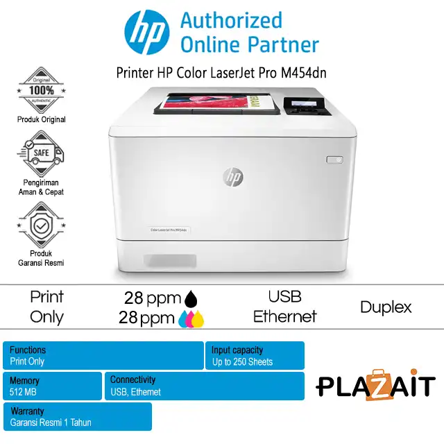 Printer HP Color LaserJet Pro M454dn