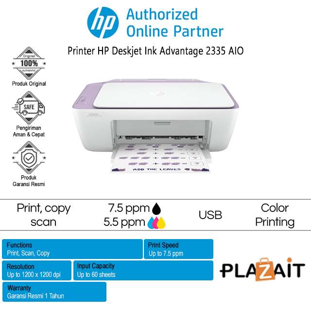 Printer HP DeskJet Ink Advantage 2335 All-in-One
