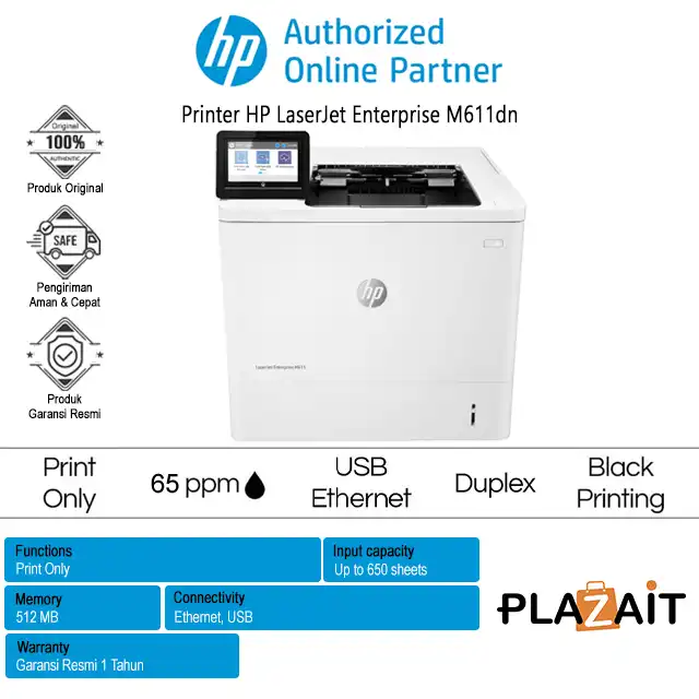 Printer HP LaserJet Enterprise M611dn
