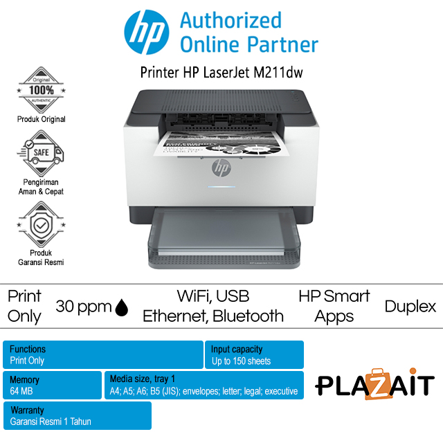 Printer HP LaserJet M211DW (Monochrome) Print Only Duplex Wi-Fi