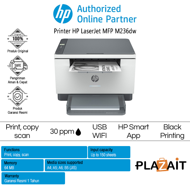 Printer HP LaserJet MFP M236dw All-In-One Wireless