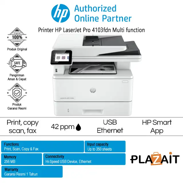 Printer HP LaserJet Pro 4103fdn Multi function