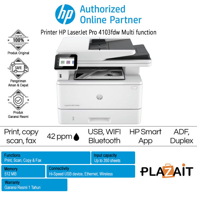 Printer HP LaserJet Pro 4103fdw Multi function