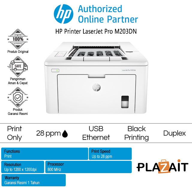 Printer HP LaserJet Pro M203DN