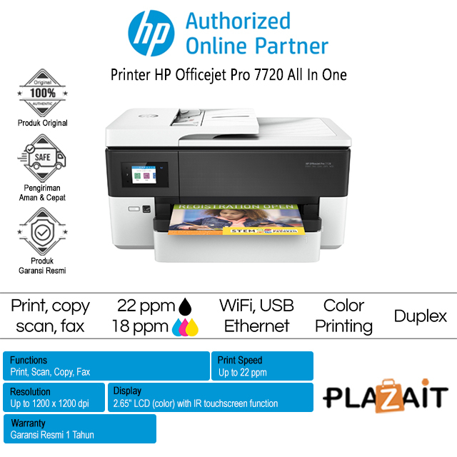 Printer HP Officejet Pro 7720 Wide Format All In One