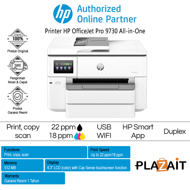 Printer HP OfficeJet Pro 9730 Wide Format All-in-One