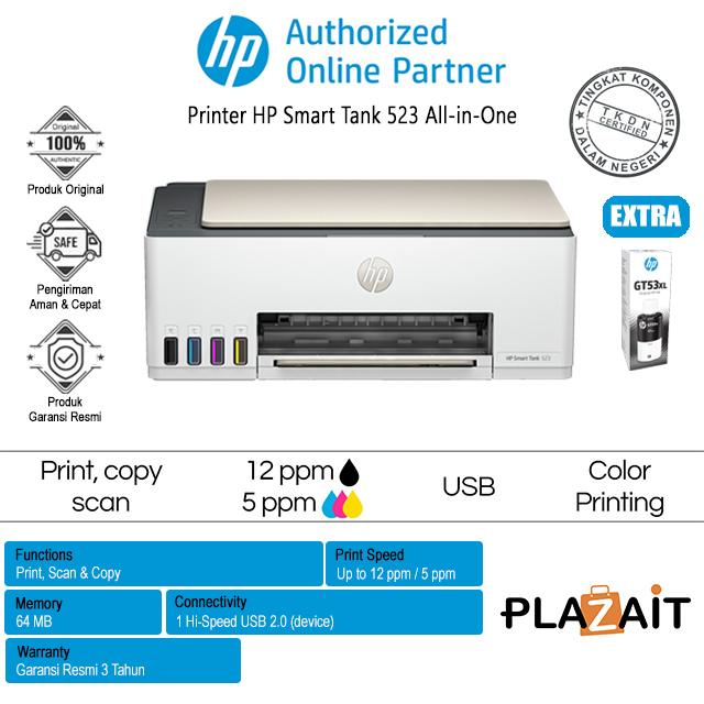Printer HP Smart Tank 523 All-in-One
