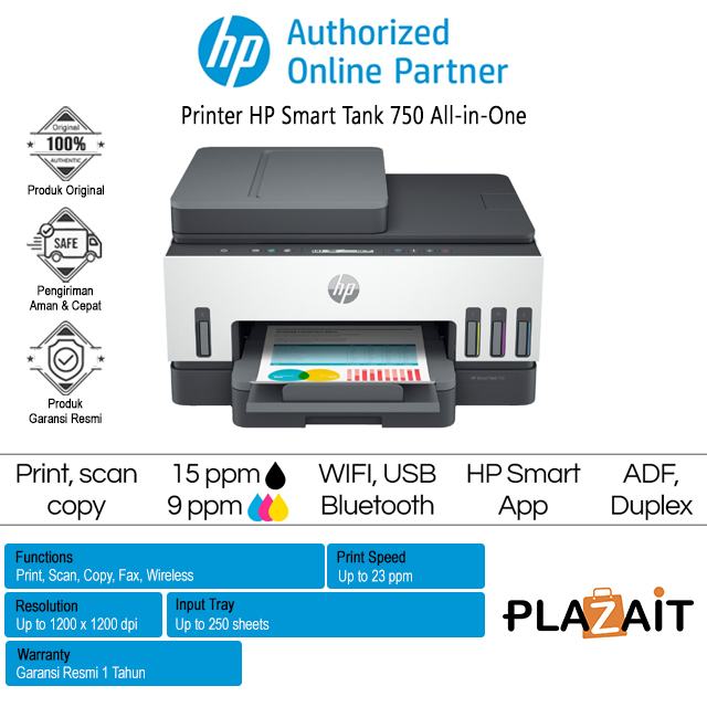 Printer HP Smart Tank 750 All-in-One