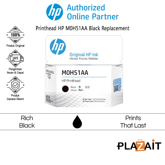 Printhead HP M0H51AA Black Replacement