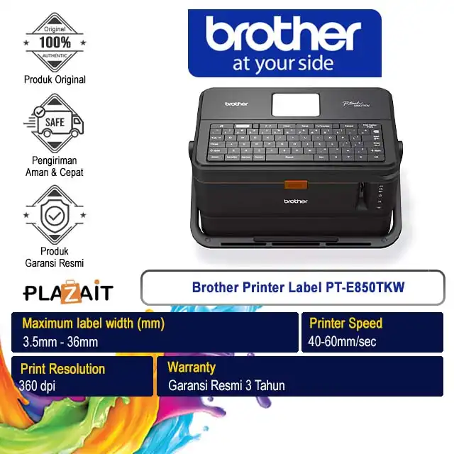 Brother Printer Label PT-E850TKW P-Touch