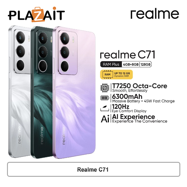 Realme C71 4/128GB | 6/128GB | 8/128GB - Garansi Resmi