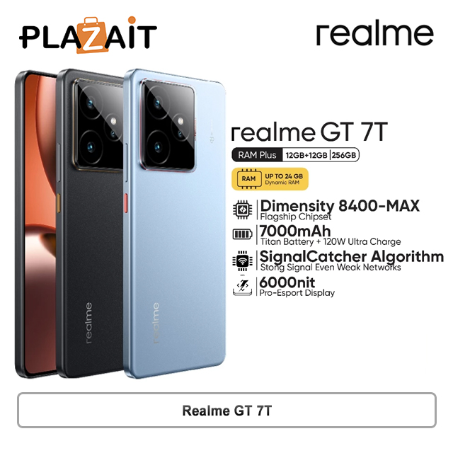 Realme GT 7T 12/256GB - Garansi Resmi