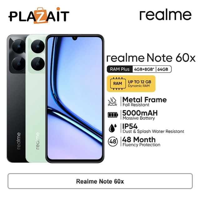 Realme Note 60x 4/64GB - Garansi Resmi
