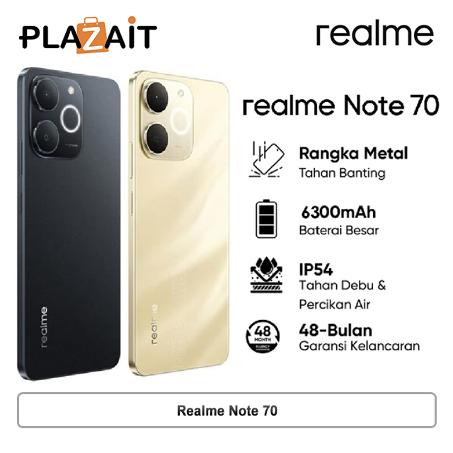 Realme Note 70 4/64GB | 4/128GB - Garansi Resmi