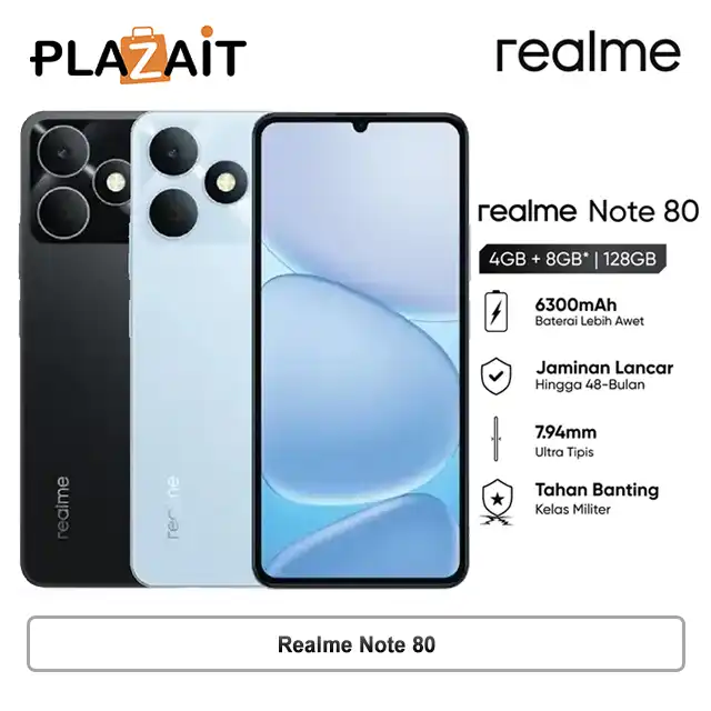 Realme Note 80 4/64GB | 4/128GB - Garansi Resmi