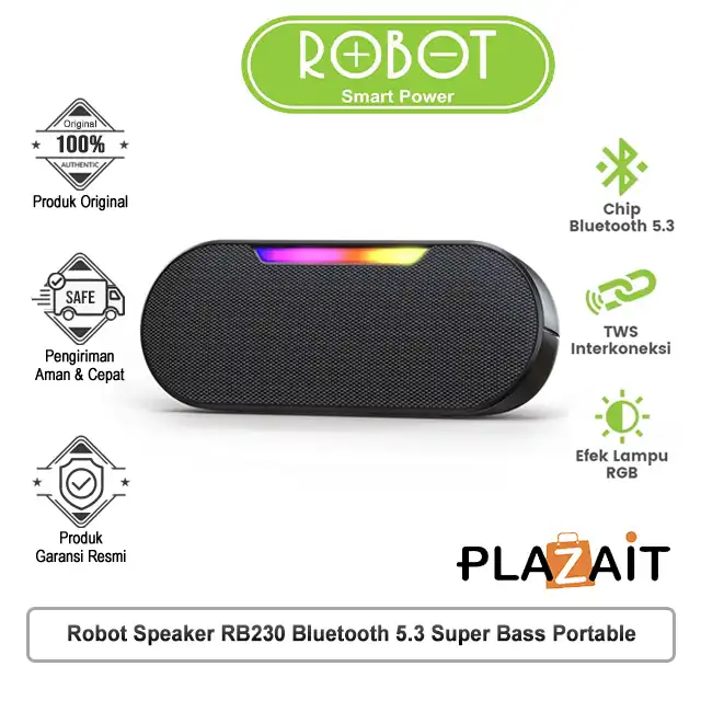 Robot Speaker RB230 Bluetooth 5.3 Super Bass Portable