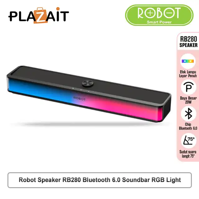 Robot Speaker RB280 Bluetooth 6.0 Soundbar RGB Light