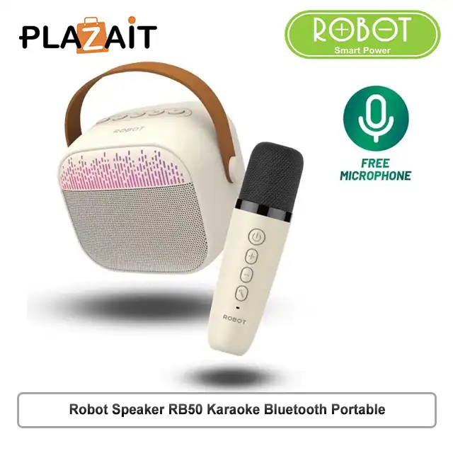 Robot Speaker RB50 Karaoke Bluetooth Portable Mini With Mic