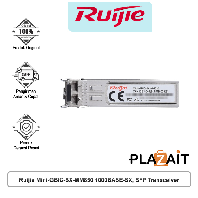 Ruijie Mini-GBIC-SX-MM850 1000BASE-SX, SFP Transceiver, MM (850nm, 550m, LC)
