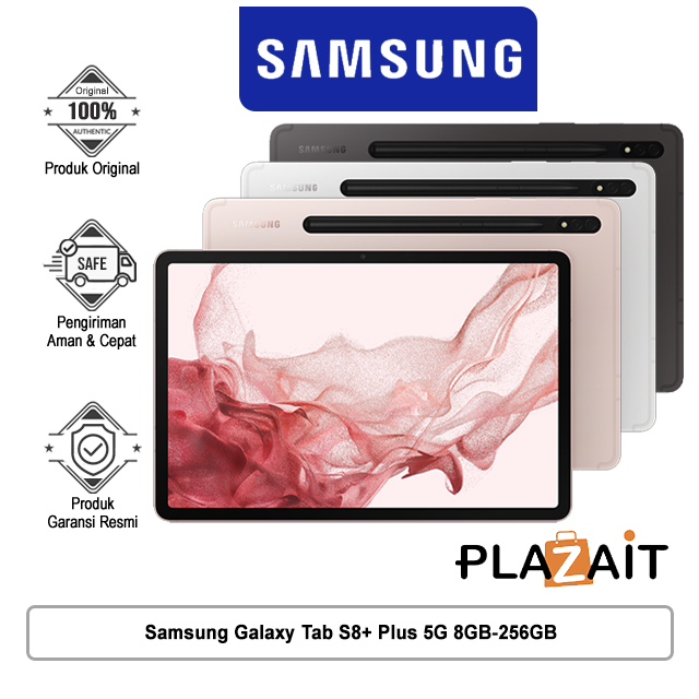 Samsung Galaxy Tab S8+ Plus 5G 8GB-256GB Garansi Resmi