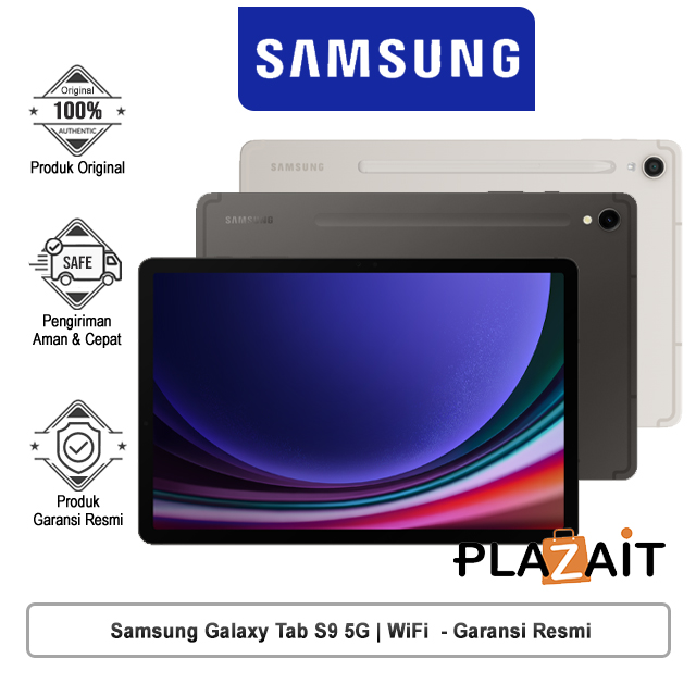 Samsung Galaxy Tab S9 5G | WiFi 8/128GB - Garansi Resmi
