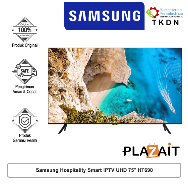 Samsung Hospitality Smart IPTV UHD 75" HT690 Non H Browser