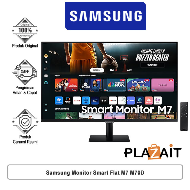 Samsung Monitor Smart Flat M7 M70D UHD VA 60Hz S32DM700
