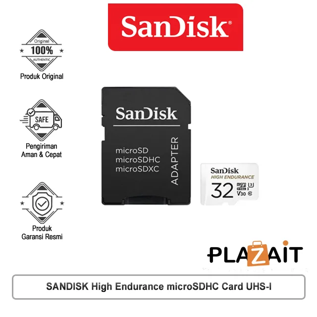 SANDISK High Endurance microSDHC Card UHS-I