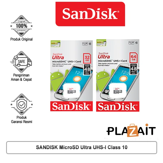 SANDISK MicroSD Ultra UHS-I Class 10