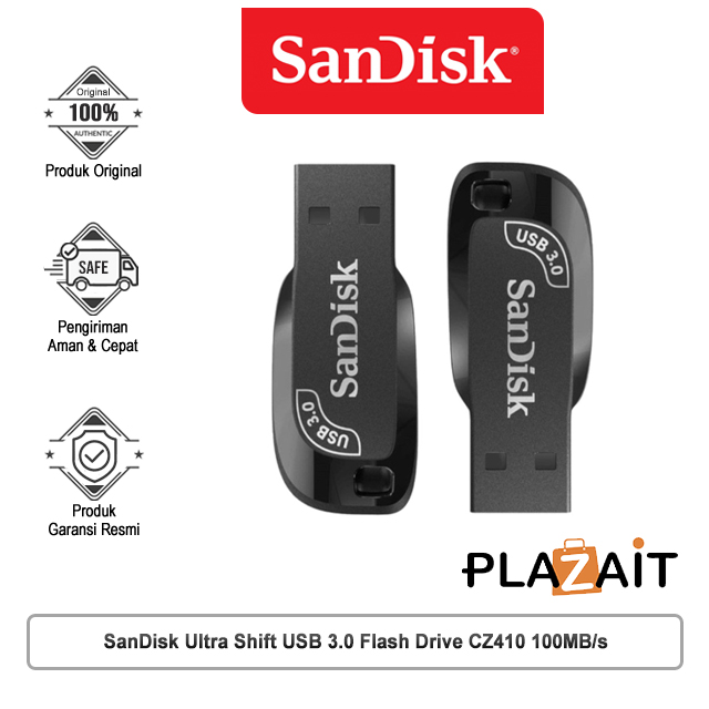 SanDisk Ultra Shift USB 3.0 Flashdisk/Flash Drive CZ410 100MB/s