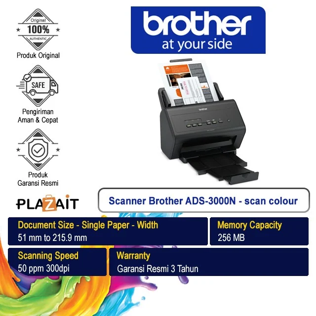 Scanner Brother ADS-3000N
