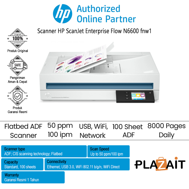 Scanner HP ScanJet Enterprise Flow N6600 fnw1