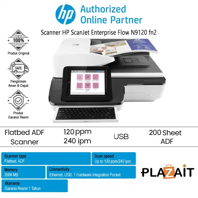 Scanner HP ScanJet Enterprise Flow N9120 fn2 Document