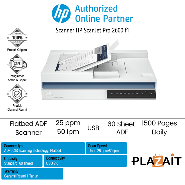 Scanner HP ScanJet Pro 2600 f1