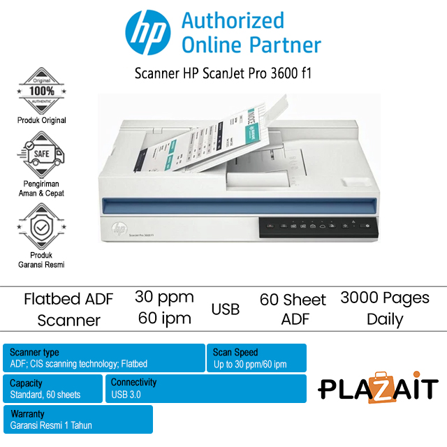 Scanner HP ScanJet Pro 3600 f1